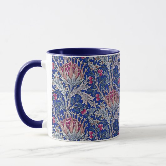 Mug chardon rose bleu (Gauche)