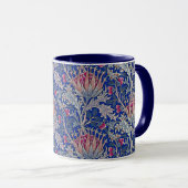 Mug chardon rose bleu (Devant droit)