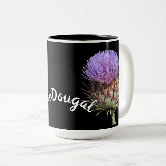 Mug - Chardons avec nom (Devant droit)