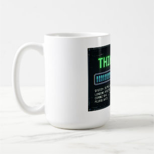 Mug Chargement à 99 % drôle ordinateur rétro D