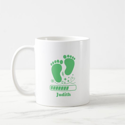 Mug Chargement de bébé vert (Gauche)