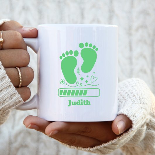 Mug Chargement de bébé vert