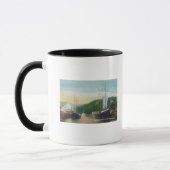 Mug Chargement du bois sur la scène des goélettes (Gauche)