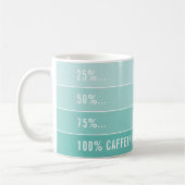 Mug CHARGEMENT DU CAFÉ... ombre 100% caffiné menthe (Gauche)