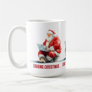 Mug Chargement Noël amusant Père Noël Design