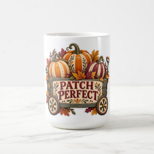 Mug Chariot de citrouilles automnales Patch Parfait