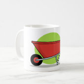 Mug Chariot de jardin à roue rouge (Devant gauche)