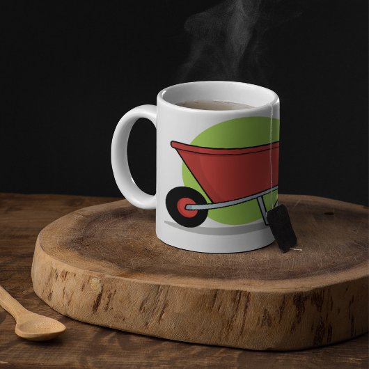 Mug Chariot de jardin à roue rouge