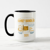 Mug Chariot élévateur robuste pour papa vintage (Gauche)