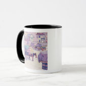 Mug Chariots de foin, marché de Cumberland (huile sur (Devant gauche)