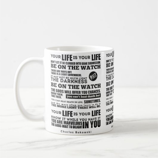 Mug Charles Bukowski (Gauche)