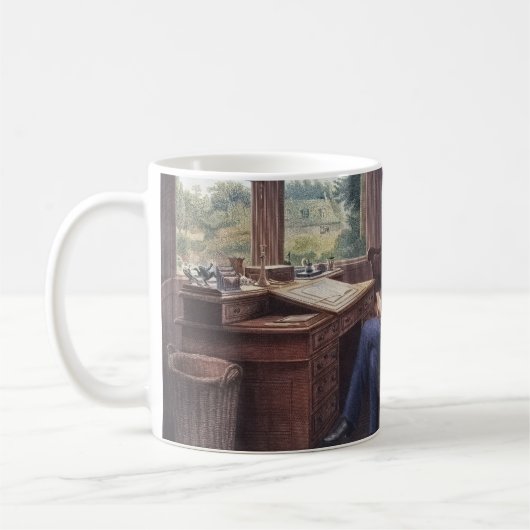 Mug Charles Dickens dans son étude (Gauche)