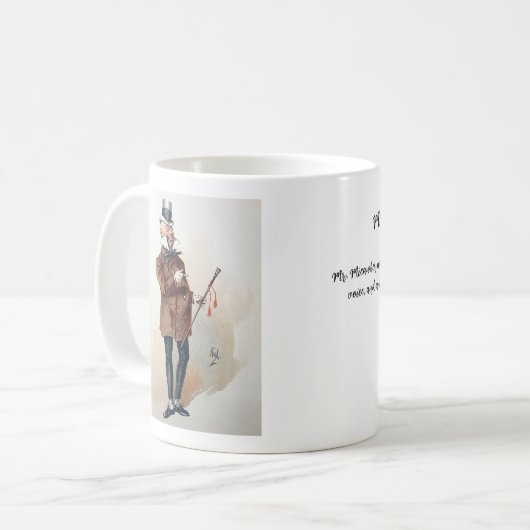 Mug Charles Dickens, David Copperfield, M. Micawber (Devant gauche)