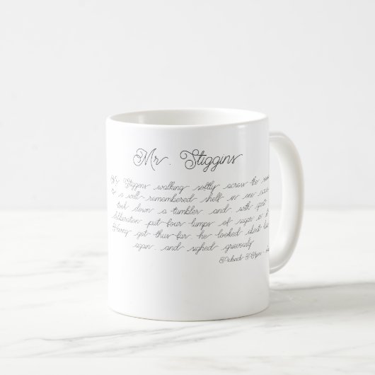 Mug Charles Dickens, Pickwick Papers, M. Stiggins (Devant droit)