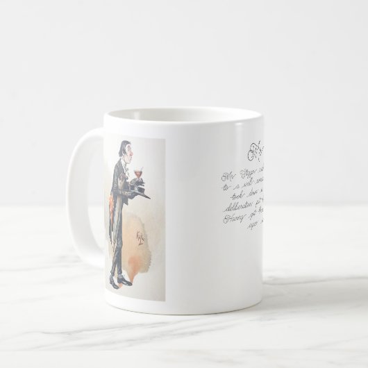 Mug Charles Dickens, Pickwick Papers, M. Stiggins (Devant gauche)