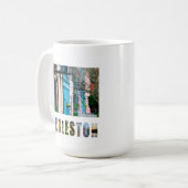 Mug Charleston Caroline du Sud Maisons Rainbow Row (Devant gauche)