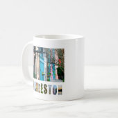 Mug Charleston Caroline du Sud Maisons Rainbow Row (Devant gauche)