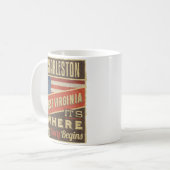 Mug Charleston Virginie-Occidentale (Devant gauche)