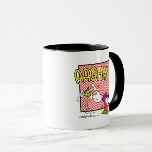 Mug Charlie Brown et Lucy Football Comic Graphic (Devant droit)