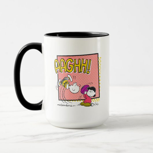 Mug Charlie Brown et Lucy Football Comic Graphic (Gauche)