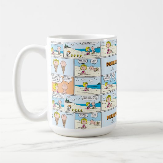 Mug Charlie Brown & Glace Sally À La Plage (Gauche)