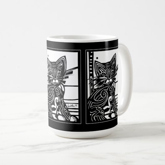 Mug Charlie le chat (Devant droit)