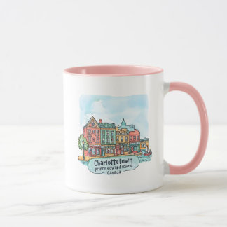 Mug Charlottetown Île-du-Prince-Édouard Canada Aquarel