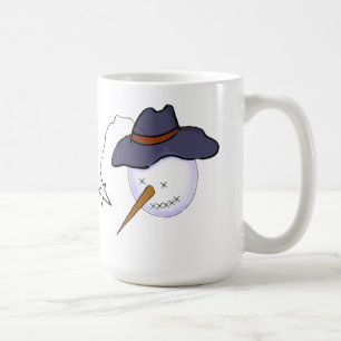 Mug Charmant bonhomme de neige primitif de Noël