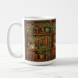 Mug Charmant cottage anglais core étagère de livres vi