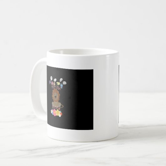 Mug Charmant "Flora and Fauna Hakuna Matata" Lion bébé (Devant gauche)