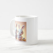 Mug Charmant lapin de Pâques 3D avec Oeuf Festif (Devant gauche)
