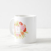 Mug Charmant Spring Pastel Floral Aquarelle Art (Devant gauche)