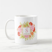 Mug Charmant Spring Pastel Floral Aquarelle Art (Gauche)