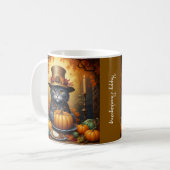 Mug Charmant Thanksgiving Chat en déguisement (Devant gauche)