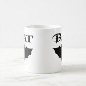 Mug Charmante Chauve-Souris Noir Et Blanc Halloween (Centre)