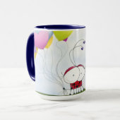 Mug Charmante coccinelle aux ballons colorés (Devant gauche)