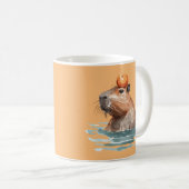 Mug Charmante Cute Capybara avec Orange (Devant droit)