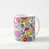 Mug Charmante Florale : Texture de jardin transparente (Devant droit)