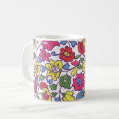 Mug Charmante Florale : Texture de jardin transparente (Devant gauche)