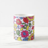 Mug Charmante Florale : Texture de jardin transparente (Centre)