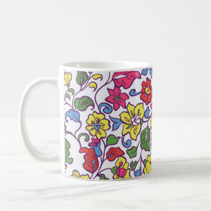 Mug Charmante Florale : Texture de jardin transparente