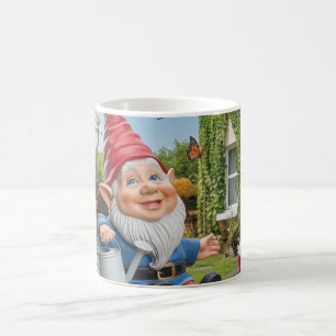 Mug Charmante Gnome de jardin avec canne d'eau