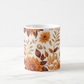 Mug Charme d'automne avec Robins et Elégance florale (Centre)