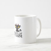Mug Charme de chat noir Halloween (Devant droit)