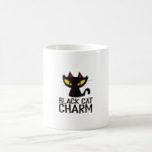 Mug Charme de chat noir Halloween (Centre)