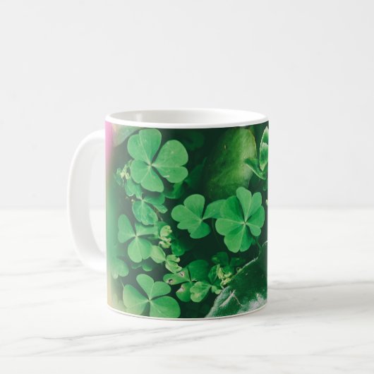 Mug Charme de fermeture à quatre feuilles (Devant gauche)