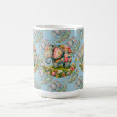 Mug Charme de Prairie Florale à l'Éléphant Patchwork (Centre)