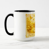 Mug Charme des ponts arqués d'Amsterdam en or (Gauche)