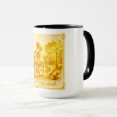 Mug Charme des ponts arqués d'Amsterdam en or (Devant droit)