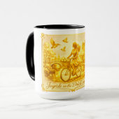 Mug Charme des ponts arqués d'Amsterdam en or (Devant gauche)